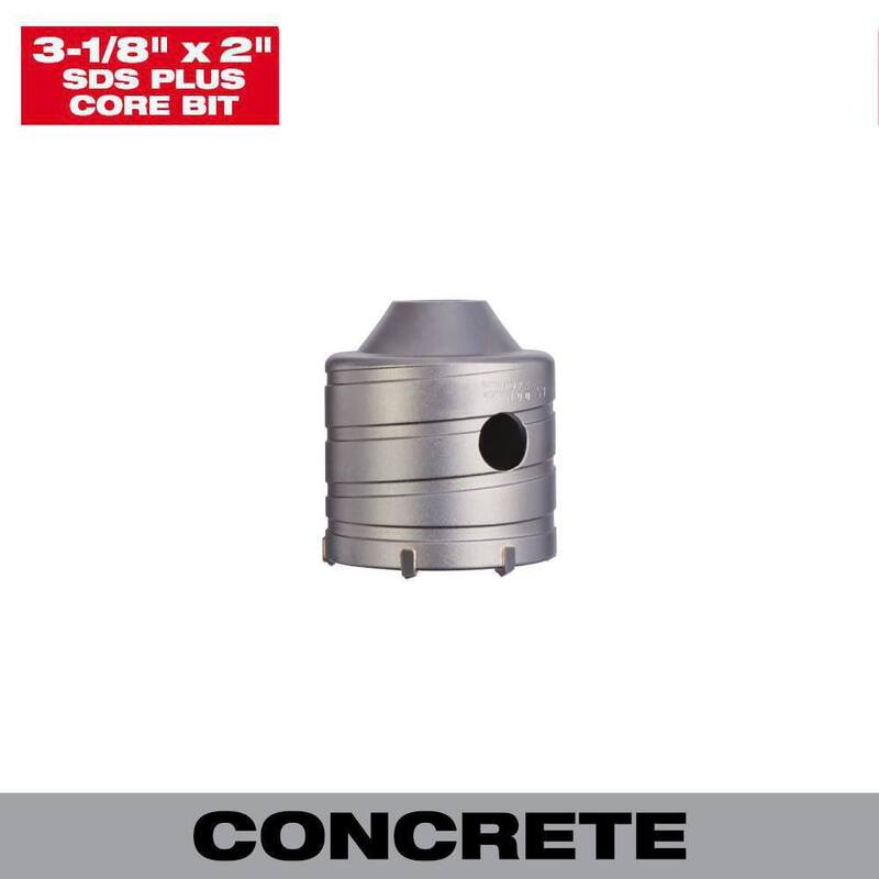 Broca de carburo para mampostería SDS-PLUS de 3-1/8 pulgadas Milwaukee - 48-20-5235