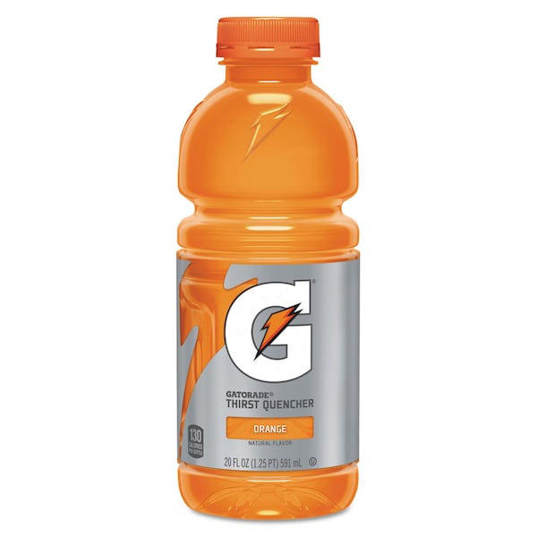 Gatorade G-Series Perform 02 Thirst Quencher, Orange, 20 oz Bottle, PK24 - 052000328677