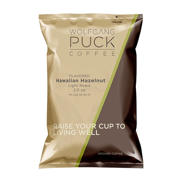 Wolfgang Puck Coffee Hawaiian Hazelnut 2.0 oz Fraction Packs, PK18 PK - 010677