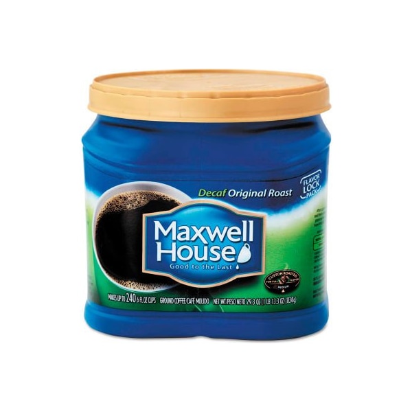 Kraft Foods Maxwell House Original Roast Coffee, Decaffeinated, 29.3 oz. Can - MWH04658