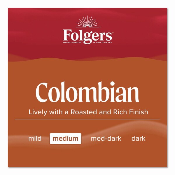 Folgers Columbian Coffee, 22.6 oz Canister, 6PK - 30445CT