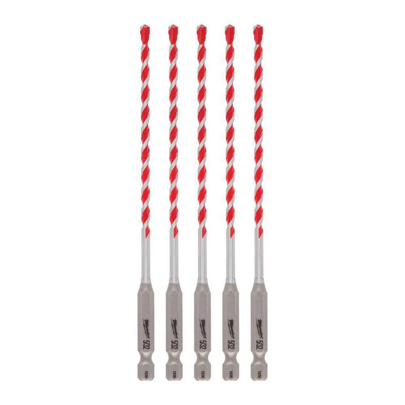 Brocas de martillo de carburo SHOCKWAVE de 5/32 pulgadas de Milwaukee (paquete de 5) - 48-20-9155