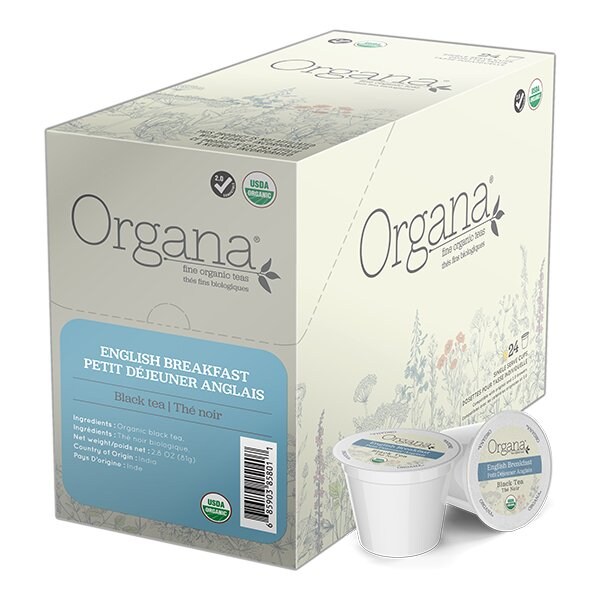 Organa Tea English Breakfast, Single Serve Cup, PK96 PK - SNON5802