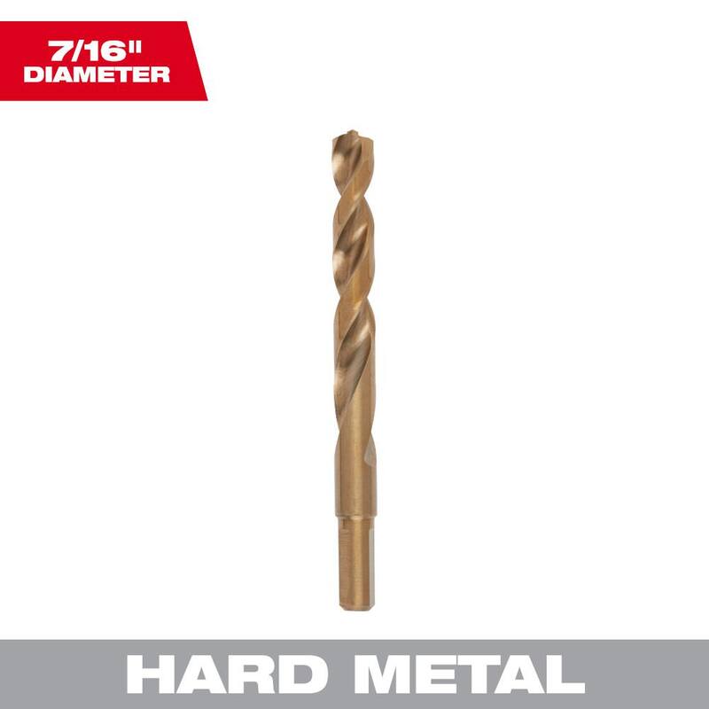 Broca helicoidal de cobalto rojo Milwaukee 7/16 pulgadas - 48-89-2325