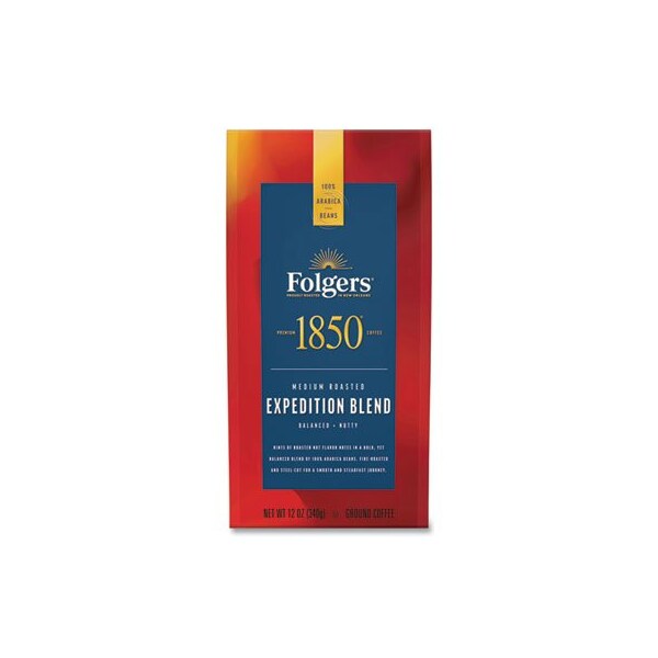 Smuckers 1850, COFFEE, PIONEER BLEND, MEDIUM ROAST, GROUND, 12 OZ BAG - 60514EA