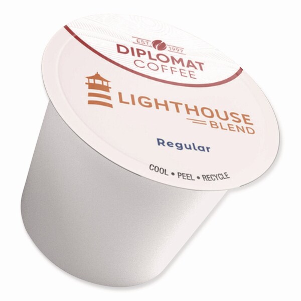 Diplomat Coffee Lighthouse DC-Cup, 10 g, 96PK - C-DCCUP-LH96-10R