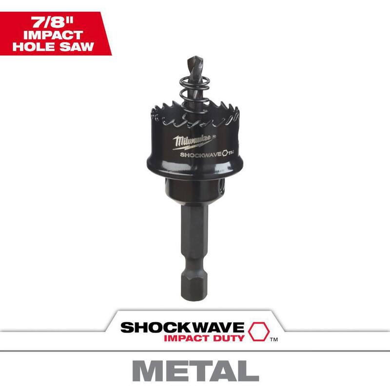 Broca para sierra de agujero Milwaukee SHOCKWAVE IMPACT DUTY de 7/8 pulgadas - 49-56-9810