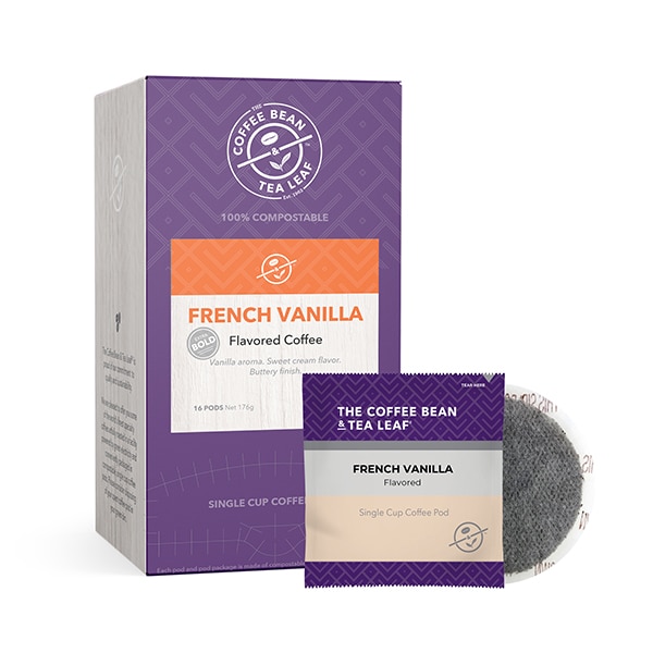 Coffee Bean & Tea Leaf French Vanilla, Soft Coffee Pods, PK96 PK - 019170