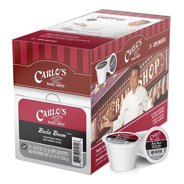 Carlos Bake Shop XBold Bada Boom Italian Roast, Single Serve Cup, PK96 - SNCB5454