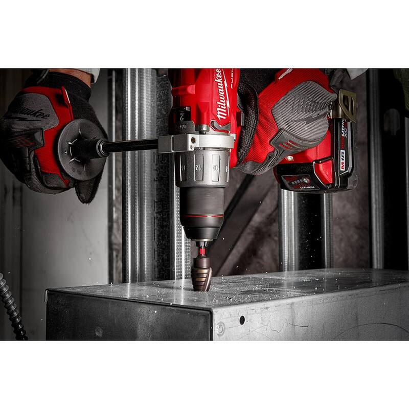 Broca de titanio calificada para impacto SHOCKWAVE de 1/8 pulg. - 1/2 pulg. #1 (13 pasos) - 48-89-9241