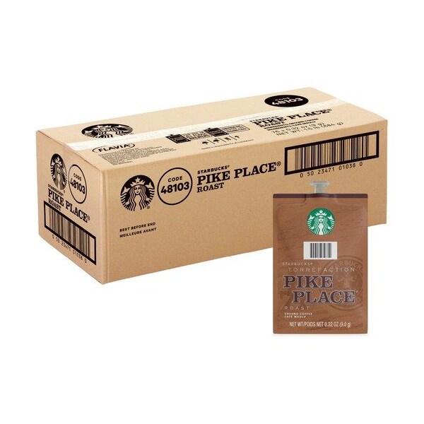 Lavazza Coffee, Freshpack, Medium Roast, Pike Place, 0.32oz, 7BN, 76PK - LAV48103
