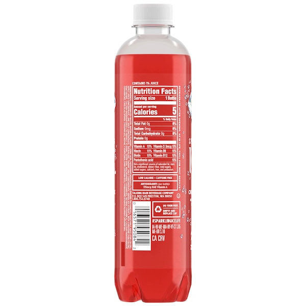 Sparkling Ice Sparkling Ice Cherry Limeade Sparkling Water 17 oz. Bottle, PK12 - FG00066