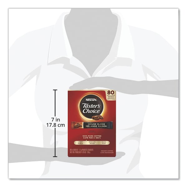 Nescafe Taster's Choice Stick Pack, House Blend, .06 oz, PK480 - 15782CT