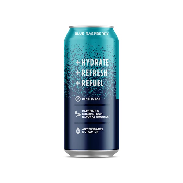 Sparkling Ice Sparkling Ice +Caffeine Blue Raspberry Sparkling Water 16 oz., PK12 - FG00215