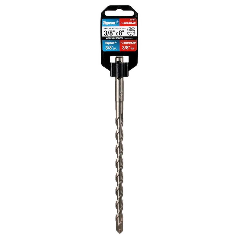 Broca SDS Plus de acero Tapcon de 3/8 pulgadas (1 pieza) - 11494