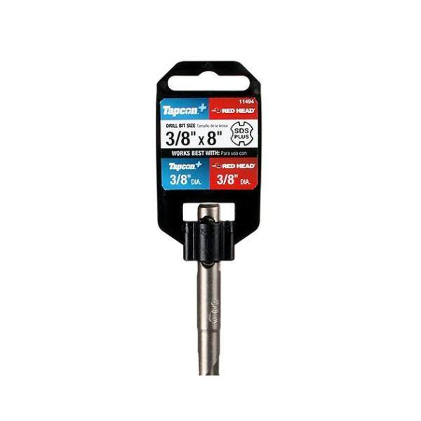 Broca SDS Plus de acero Tapcon de 3/8 pulgadas (1 pieza) - 11494