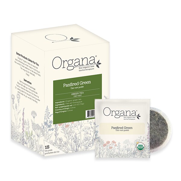 Organa Tea Panfired Green, Soft Tea Pods, PK108 PK - 310071