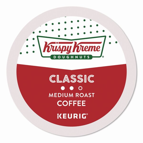 Krispy Kreme Doughnuts Classic Coffee K-Cups, Medium Roast, 0.33 oz, 48PK - 5000346401