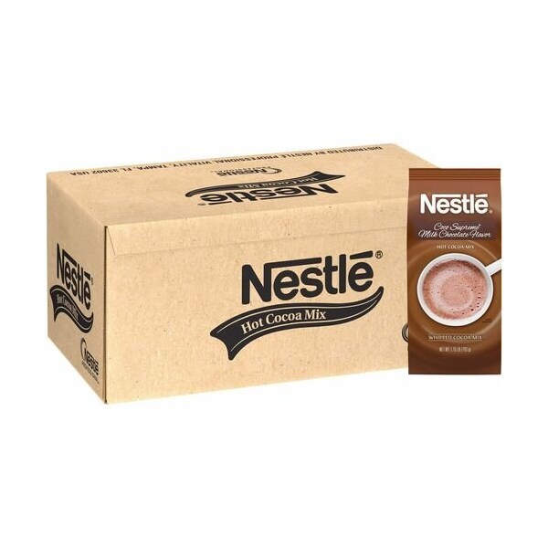 Nestle Hot Cocoa Mix, Supreme, 1.75 lb Bags, BN, 45PK - NES12192
