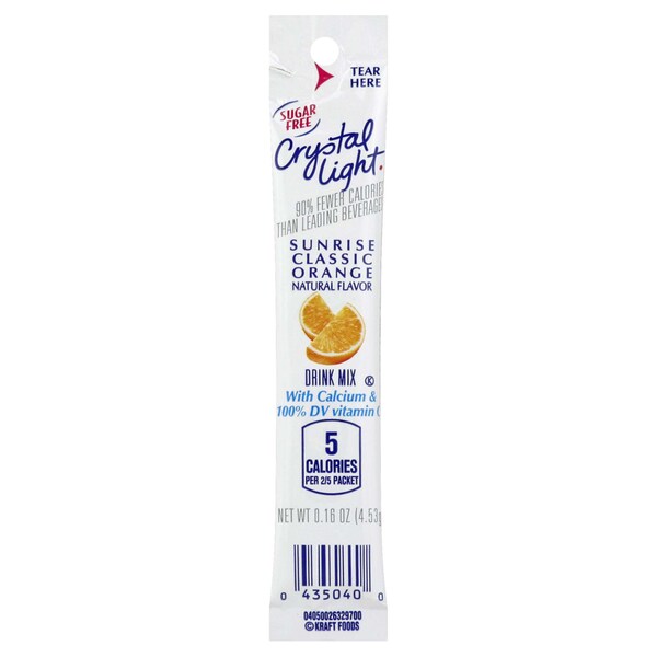 Crystal Light Crystal Light On The Go Sunrise Beverage Mix, PK120 - 10043000005047