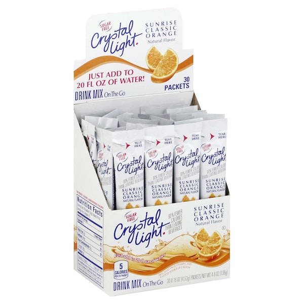 Crystal Light Crystal Light On The Go Sunrise Beverage Mix, PK120 - 10043000005047