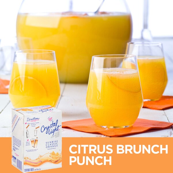 Crystal Light Crystal Light On The Go Sunrise Beverage Mix, PK120 - 10043000005047
