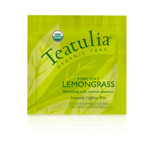 Teatulia Organic Teas Lemongrass Wrapped Standard, PK50 - WST-LEMO-50