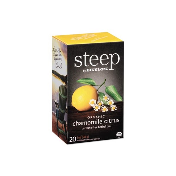 Bigelow Tea Co Bigelow, Steep Tea, Chamomile Citrus Herbal, 1 Oz Tea Bag, 20PK - 17707