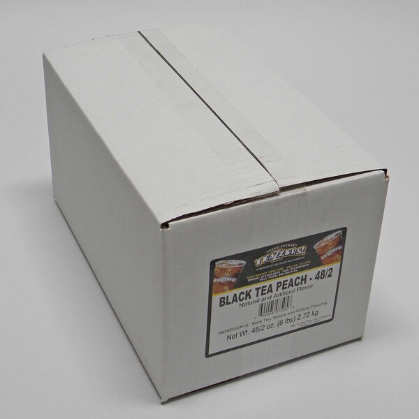 Teazzers Tea Bags Black Tea Peach 2 oz., PK48 - TEA-TZ-B2-PE01