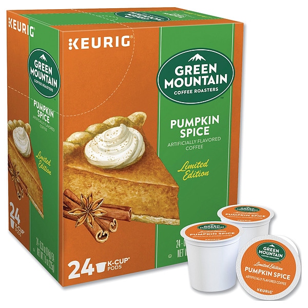 Green Mountain Coffee Coffee, Pumpkin Spice, Pod, Caffeinated, Ground, 1.98 lb, 96 PK - GMT6758CT