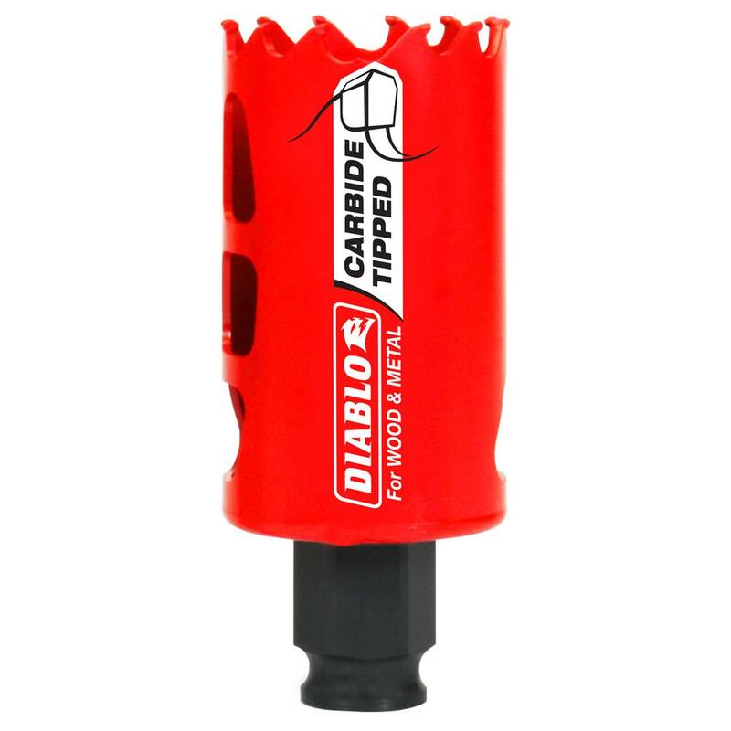 Broca para agujero de carburo de 1-1/2 pulgadas con 2-3/8 pulgadas de profundidad de corte - DHS1500CT