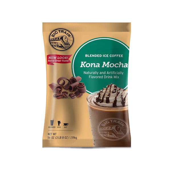 Big Train Big Train Kona Mocha Blended Ice Coffee Powdered Drink Mix 3.5lbs, PK5 - BT.610830