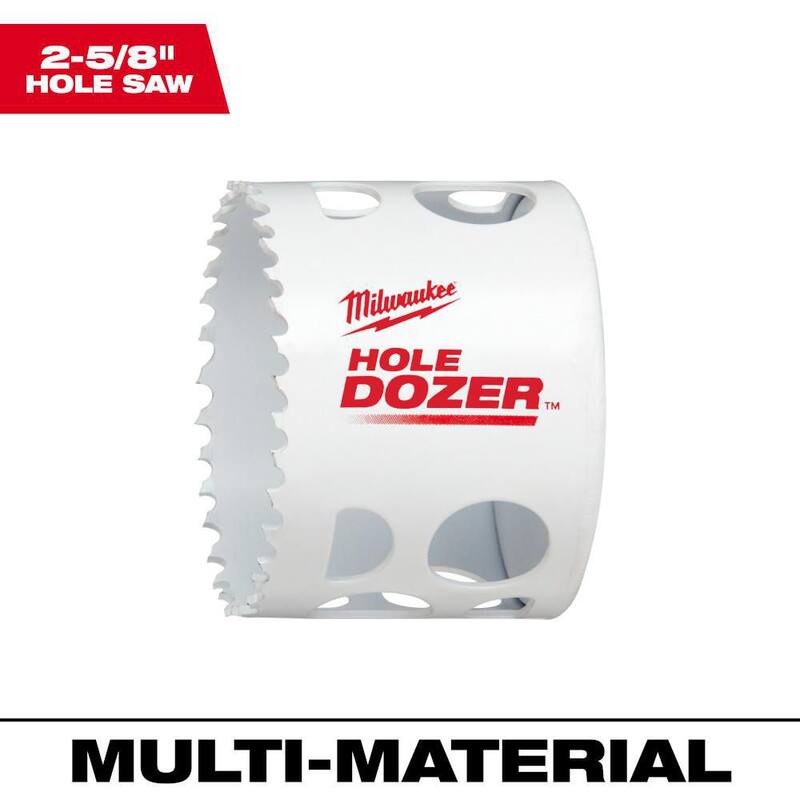 Milwaukee 2-5/8 pulgadas Hole Dozer Bi-Metal Hole Saw - 49-56-9633