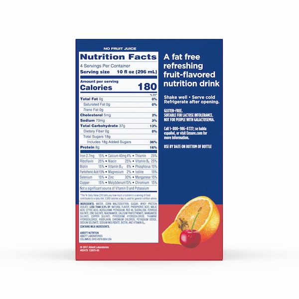 Ensure Ensure Clear Drink Mixed Fruit 10 Fl oz., PK12 - 62479