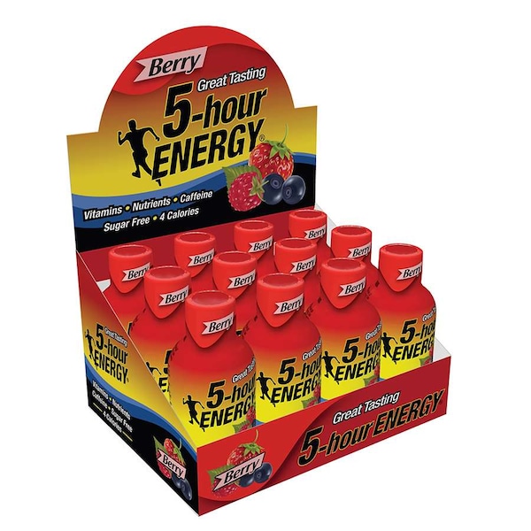 5 Hour Energy 5-Hour Energy Regular Strength Berry 1.93 oz. Bottle, PK48 - 504127
