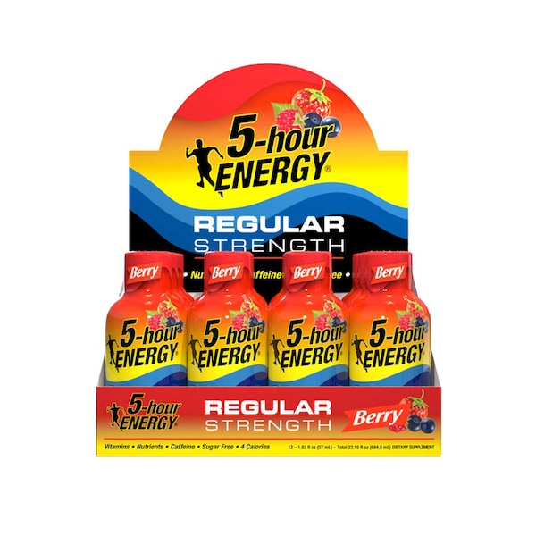 5 Hour Energy 5-Hour Energy Regular Strength Berry 1.93 oz. Bottle, PK48 - 504127