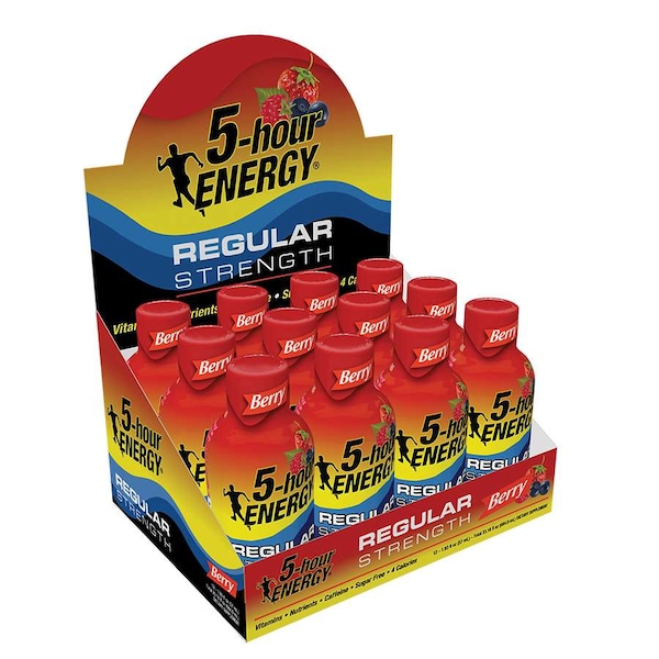 5 Hour Energy 5-Hour Energy Regular Strength Berry 1.93 oz. Bottle, PK48 - 504127