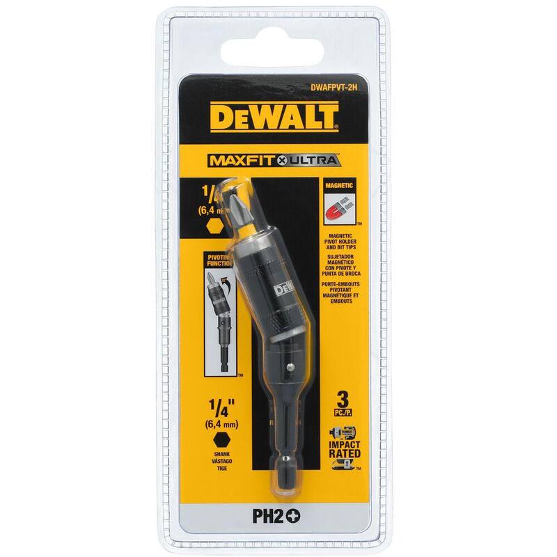 DEWALT MAXFIT ULTRA Pivot Holder con punta PH2 de 1 pulgada - DWAFPVT-2H