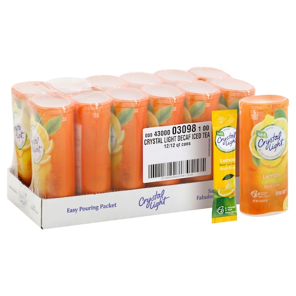 Crystal Light Crystal Light Iced Tea Decaf Beverage Mix 1.5 oz., PK12 - 00043000030981