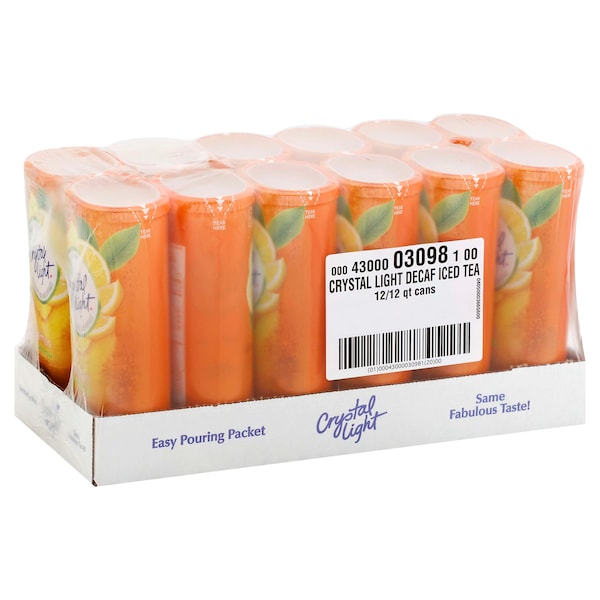 Crystal Light Crystal Light Iced Tea Decaf Beverage Mix 1.5 oz., PK12 - 00043000030981
