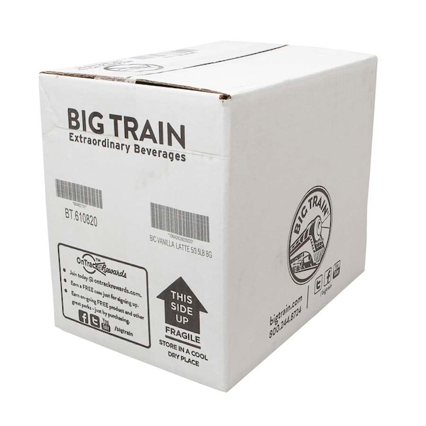 Big Train Big Train Vanilla Latte Blended Ice Coffee Mix 3.5lbs, PK5 - BT.610820