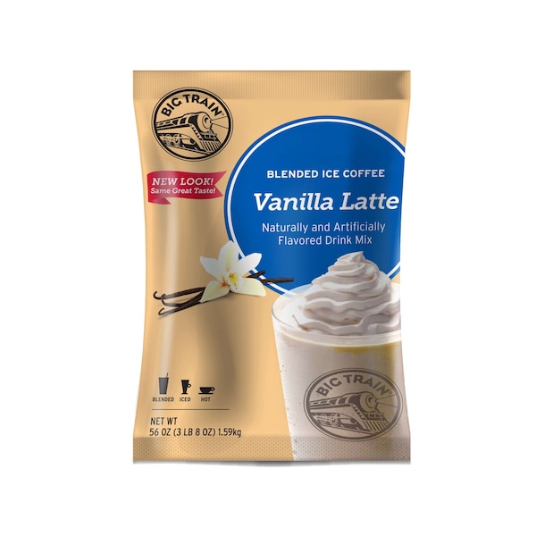 Big Train Big Train Vanilla Latte Blended Ice Coffee Mix 3.5lbs, PK5 - BT.610820