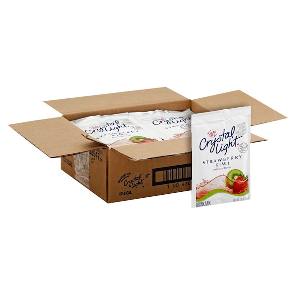 Crystal Light Crystal Light Strawberry Kiwi Beverage Mix Packet Makes 2 gal., PK12 - 83947