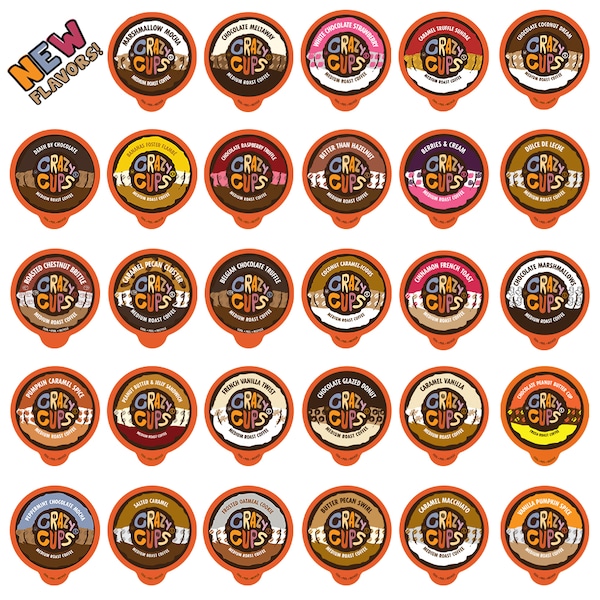 Crazy Cups Crazy Cups Flavored Coffee Variety Pack- 30 Count - WM-CC-VARIETYPACK-30