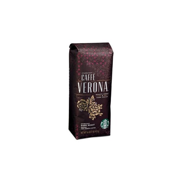 Starbucks Coffee Co Coffee, Caffe Verona, 1 lb Bag, 6PK - 11018131CT