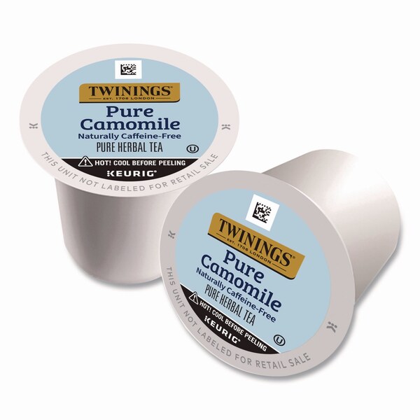 Twinings Tea K-Cups, Pure Camomile, 0.11 oz, 24PK - TNA85790