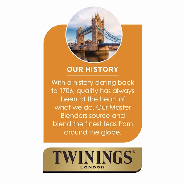 Twinings Probiotics Lemon and Ginger Herbal Tea Bags, 0.05 oz, 18PK - TNA95223