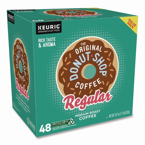 The Original Donut Shop Donut Shop Coffee K-Cups, Regular, 0.39 oz, 48PK - 5000356558
