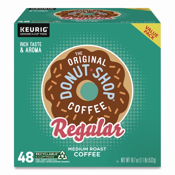The Original Donut Shop Donut Shop Coffee K-Cups, Regular, 0.39 oz, 48PK - 5000356558