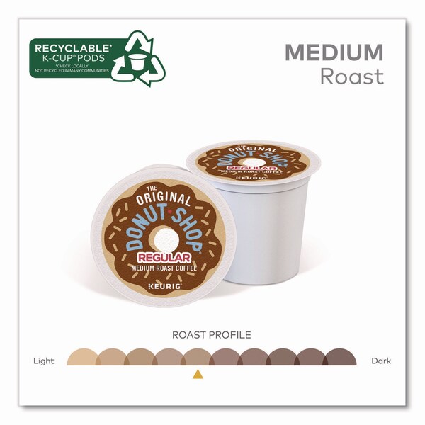 The Original Donut Shop Donut Shop Coffee K-Cups, Regular, 0.39 oz, 48PK - 5000356558